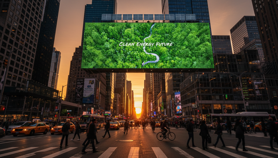 The Rise of Sustainable OOH: Solar-Powered Displays Drive Green Advertising